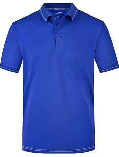 Daiber JN 569 Pánské žerzejové elastické polo 02.0569 royal/white