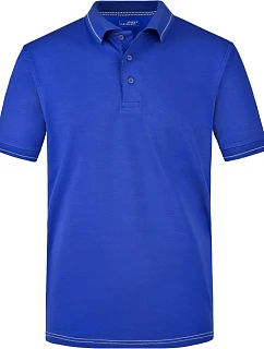 JN Pánské žerzejové elastické polo 02.0 royal/white model 22487183 - Daiber