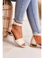 Kožené Sandály Na   Béžová model 21546522 - Laura Messi