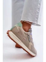 Dámské tenisky na platformě s paměťovou pěnou Big Star NN274681 béžové Dámské tenisky na platformě s paměťovou pěnou Big Star NN274681 béžové