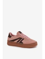 Sametové dámské tenisky na platformě Růžové Skye Sametové dámské tenisky na platformě Růžové Skye