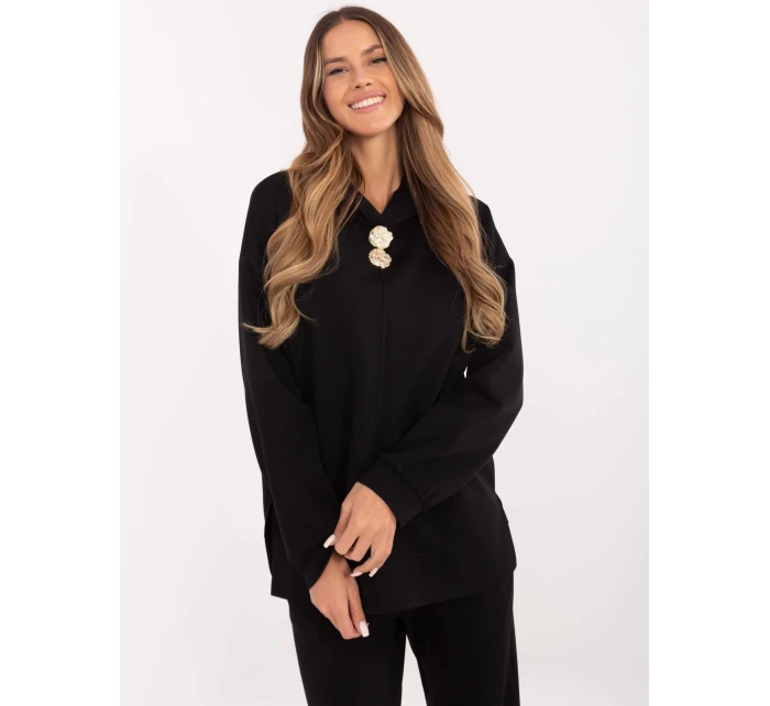 Bluza DHJ BL model 20857379 czarny - FPrice Bluza DHJ BL model 20857379 czarny - FPrice