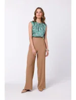 model 18360094 Halenka bez rukávů béžová - STYLOVE