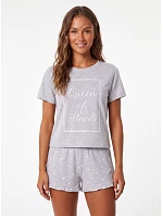 Pyžamo model 17599203 Short Grey - Aruelle
