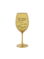 SVAŘÁČEK - zlatá sklenice na víno 350 ml SVAŘÁČEK - zlatá sklenice na víno 350 ml