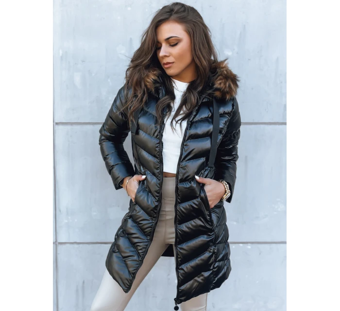 Dámská prošívaná bunda CRYSTAL black FashionStreet TY3821