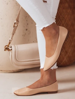 béžové dámské baleríny s hroty Dstreet model 21984747 - FashionStreet