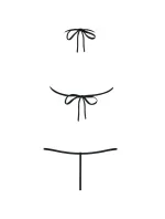 Dámské erotické body Luiza teddy black - OBSESSIVE Dámské erotické body Luiza teddy black - OBSESSIVE