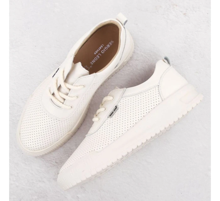 Černé dámské kožené tenisky na podpatku Sergio model 21904571 - LEONE Černé dámské kožené tenisky na podpatku Sergio model 21904571 - LEONE