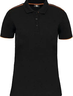 271 Dámské pracovní piqué polo "DaytoDay" model 22423857 black/orange - WK