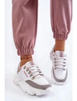 Dámské Tenisky na platformě model 21603148 Bíle - Cross Jeans