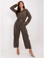 Spodnie IT SP model 21749909 ciemny khaki - FPrice Spodnie IT SP model 21749909 ciemny khaki - FPrice