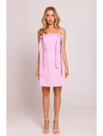 Šaty s mašlemi růžové model 20970703 - Moe Šaty s mašlemi růžové model 20970703 - Moe