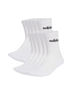 Adidas Cushioned Linear Crew ponožky 10 párů bílé KF9091