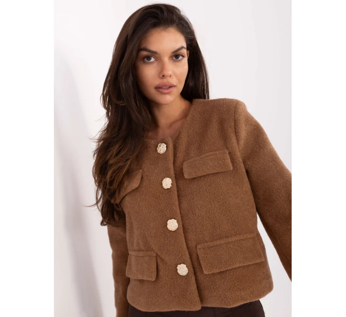 Kurtka IT KR model 21302391 camelowy - FPrice Kurtka IT KR model 21302391 camelowy - FPrice