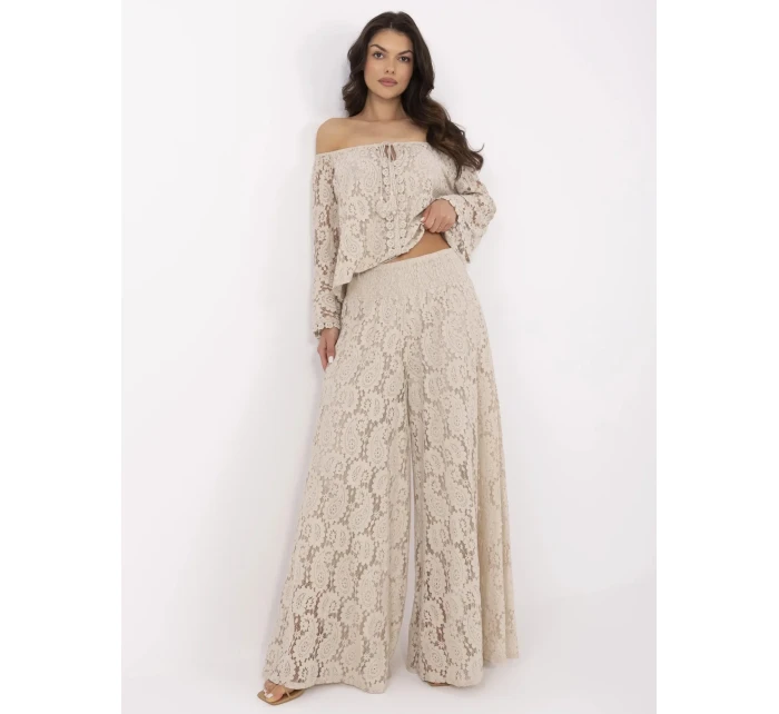 Spodnie MI SP model 21057845 beżowy - FPrice