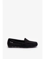 Dámské mokasíny vyrobené z Eco Suede Black Amrutia Dámské mokasíny vyrobené z Eco Suede Black Amrutia