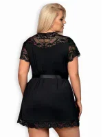 Elegantní župan 810 - PEI black XXL - Obsessive Elegantní župan 810 - PEI black XXL - Obsessive