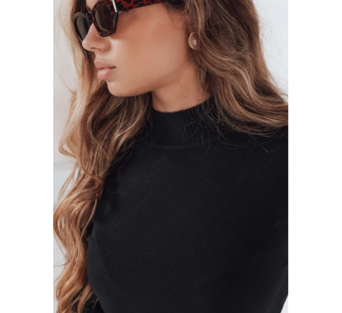 Dámský svetr s polovičním rolákem black Dstreet model 21990921 - FashionStreet