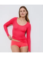 Beauty Layers Top Scoop Neck - ORANGE - TRIUMPH ORANGE - TRIUMPH