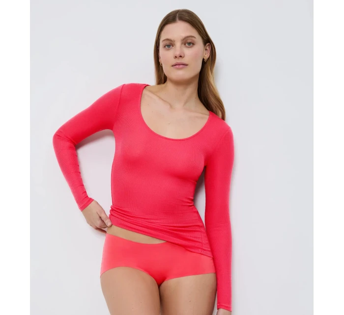 Beauty Layers Top Scoop Neck - ORANGE - TRIUMPH ORANGE - TRIUMPH