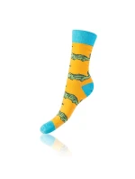 Dárková krabička zábavných crazy ponožek 4 páry CRAZY SOCKS BOX - BELLINDA - světle zelená
