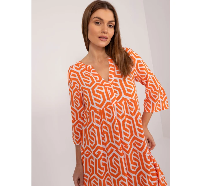 Šaty D73771M30214K oranžová Šaty D73771M30214K oranžová