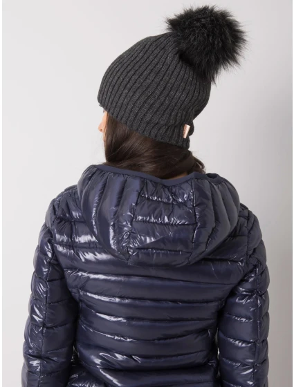 Dámská čepice.30 tmavě šedá