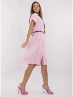 Sukienka MI SK model 21121803 jasny różowy - FPrice Sukienka MI SK model 21121803 jasny różowy - FPrice