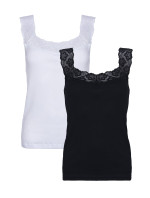 Dámská košilka Eldar 3Pack Camisole Arietta černá/bílá/bílá