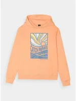 Chlapecká mikina s kapucí 4F - oranžová