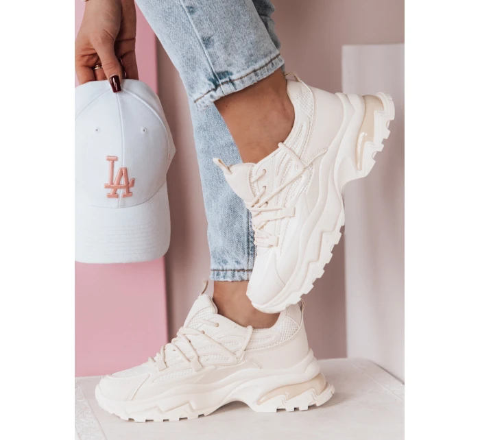 Dámské tenisky na silnější podrážce SOFTLACE beige FashionStreet ZY0655