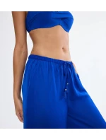 Summer Satin Trousers - BLUE - TRIUMPH BLUE - TRIUMPH