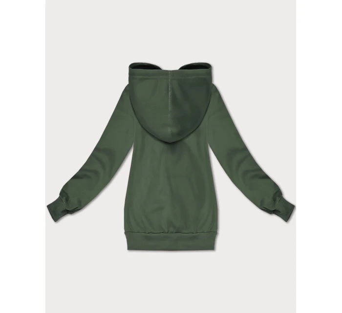 Šedozelená volná klokaní mikina s kapucí S'West (B-11#) Šedozelená volná klokaní mikina s kapucí S'West (B-11#)