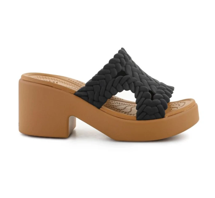 Žabky Crocs Brooklyn Woven Slide Heel W 209979-001 Žabky Crocs Brooklyn Woven Slide Heel W 209979-001