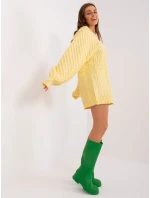 Sweter AT SW  jasny żółty model 18884750 - FPrice