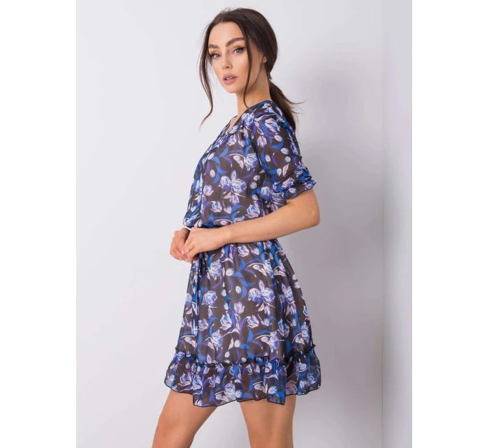 Šaty LK SK 507627.39 černá a modrá