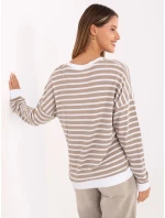 Bluzka RV BZ model 21406708 ciemny bezowy - FPrice Bluzka RV BZ model 21406708 ciemny bezowy - FPrice