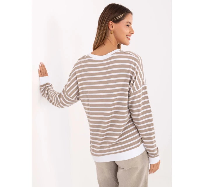 Bluzka RV BZ model 21406708 ciemny bezowy - FPrice Bluzka RV BZ model 21406708 ciemny bezowy - FPrice