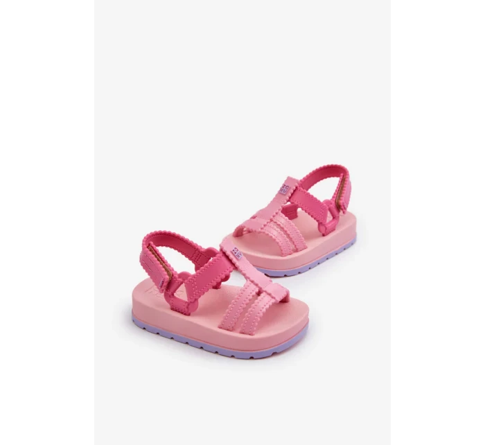 Dětské vonné sandály na suchý zip ZAXY Růžové