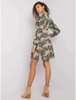 Dámské šaty LC SK 22K 3035.03P tmavě zelená - Pole Pole