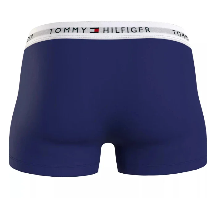 Pánské boxerky 3P TRUNK PRINT UM0UM02768 0W2 modré - Tommy Hilfiger