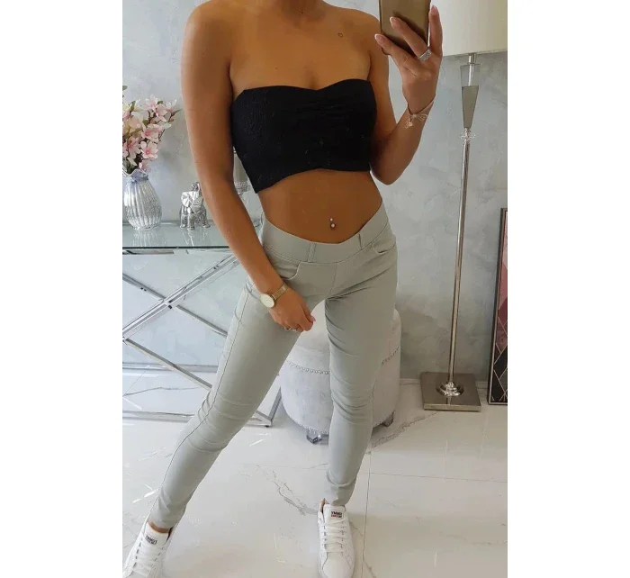 Dámské kalhoty model 21196094 světle šedé - Kesi