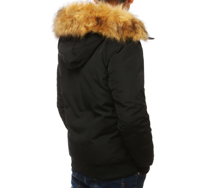 Pánská zimní bunda černá FashionStreet TX3940 Pánská zimní bunda černá FashionStreet TX3940