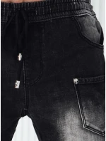 Pánské džínové kalhoty jogger černé FashionStreet UX4222