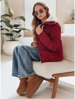Dámská manšestrová bunda vínová Dstreet model 21990548 - FashionStreet Dámská manšestrová bunda vínová Dstreet model 21990548 - FashionStreet