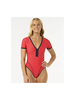 Plavky RIP CURL Bomba Ss Cheeky Surf Suit, červené