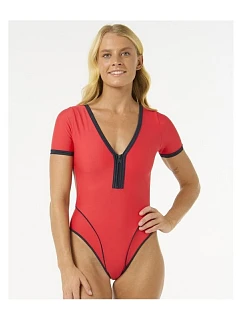 Plavky RIP CURL Bomba Ss Cheeky Surf Suit červené