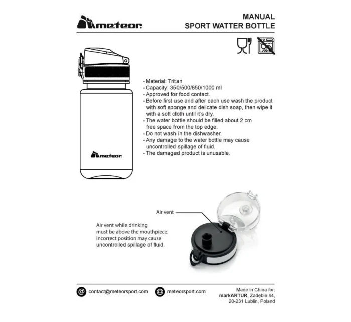 Meteor 500 ml láhev 74572-74575