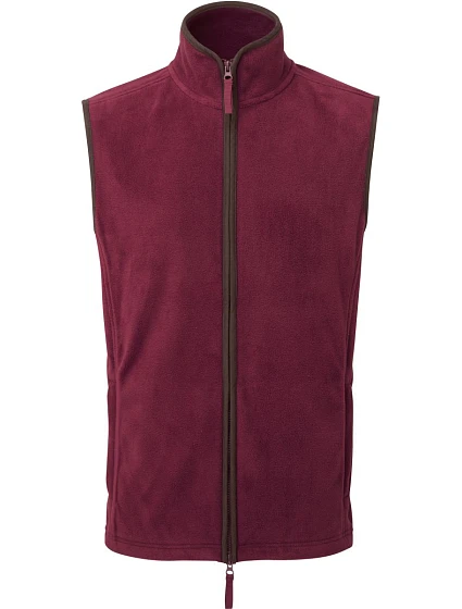 Premier PR 803 Pánská fleecová vesta "Artisan" 39.0803 burgundy/brown Premier PR 803 Pánská fleecová vesta "Artisan" 39.0803 burgundy/brown